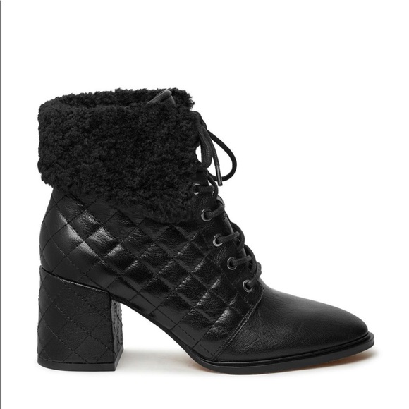 kARLLAGERFELD CANTYN Black Leather Booties # 9.5 - Picture 3 of 11